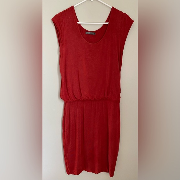 Prana Janey Foundation Mini Dress in Rustic Red Heather Women’s Size Small - Picture 2 of 11